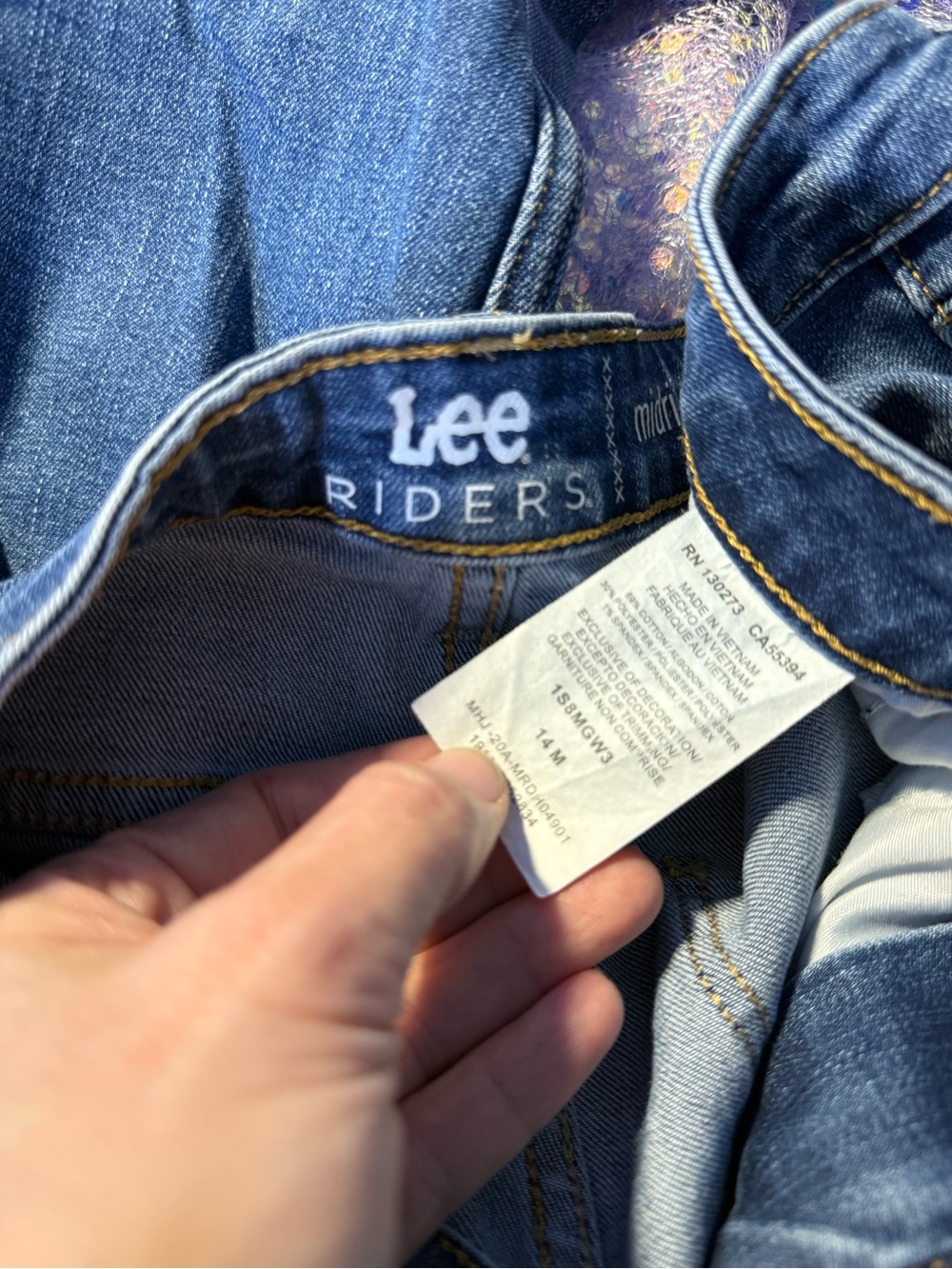 289-Lee Women’s Slim Straight Blue Jeans - Picture 3 of 3